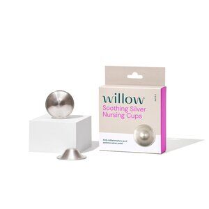 Willow silver nursing cups (silverettes)
